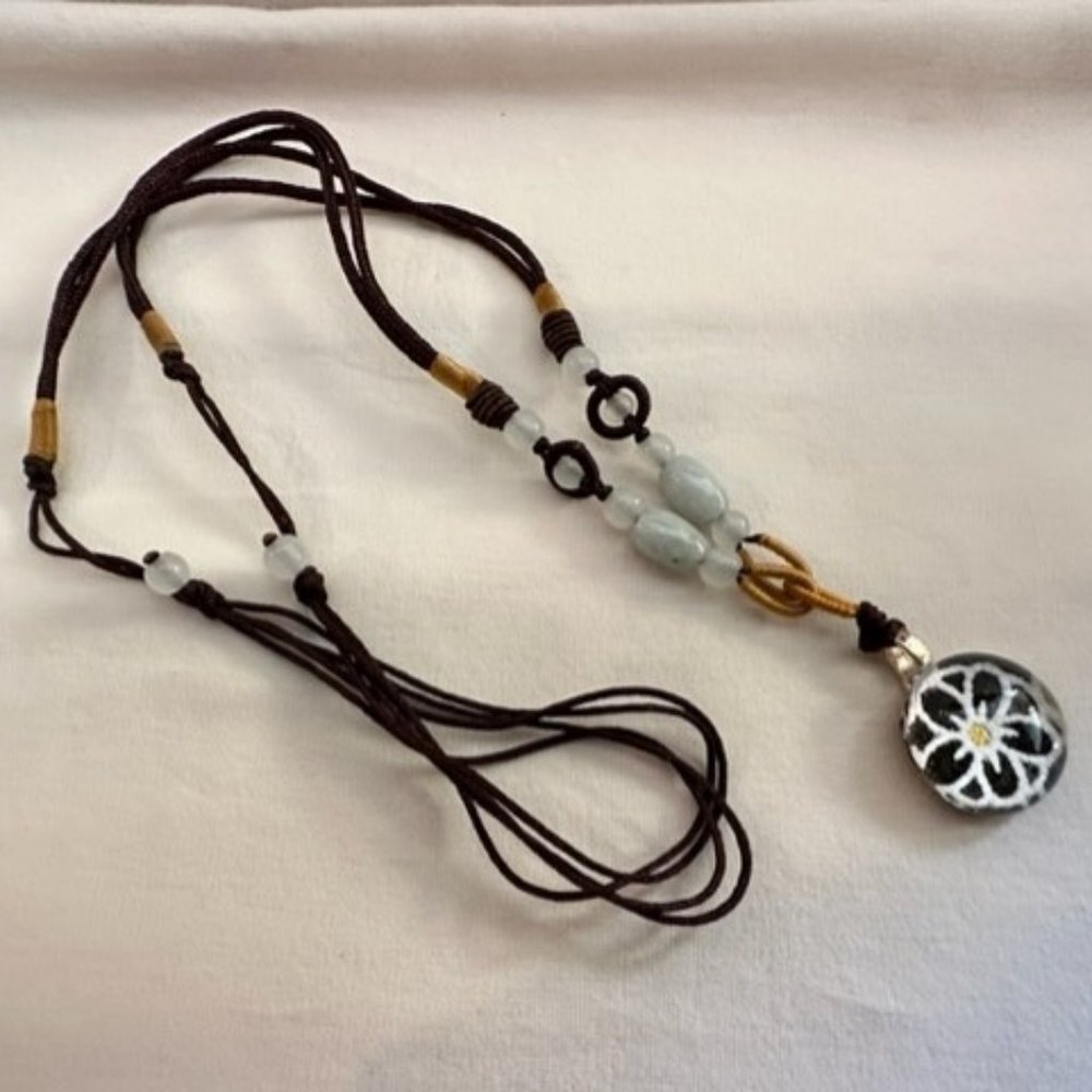 Vintage Washi Tape Bead Necklace